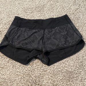 Womens lululemon reflective running shorts